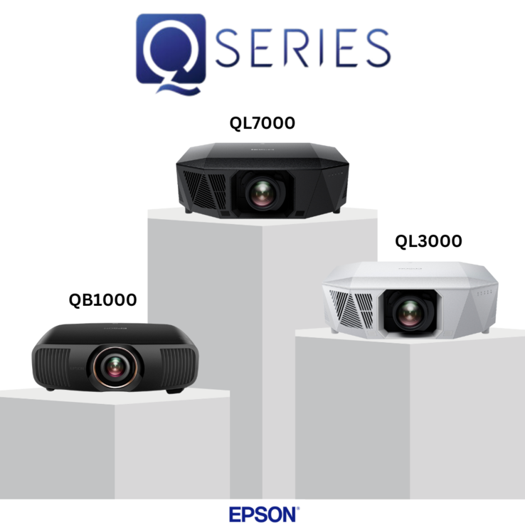 De projectoren uit de Epson Q-serie. (Afbeeldingsbron: Epson)