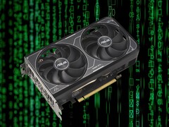 De RTX 5060 komt naar verluidt veel eerder op de markt dan de RTX 4060 die hierboven is afgebeeld. (Afbeelding bron: Asus, Unsplash, bewerkt)