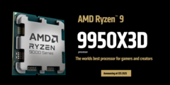 De Ryzen 9 9950X3D en Ryzen 9 9900X3D zijn verschenen op Geekbench (bron: AMD)