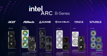 Intel Arc B580 en B570 bordpartners (bron: Intel)