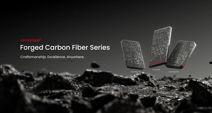 Sharge plaagt zijn aankomende Forged Carbon Fiber-serie power banks. (Bron: Sharge)