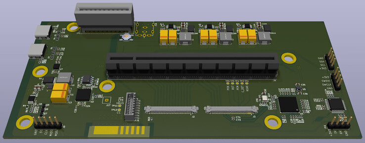 De PCB (Afbeeldingsbron: Osy's GitHub repository)