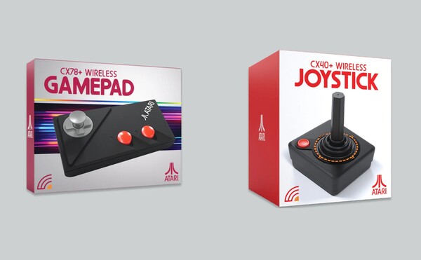 De CX78+ Wireless Gamepad en CX40+ Wireless Joystick kunnen ook met PC's werken. (Afbeeldingsbron: Atari - bewerkt).