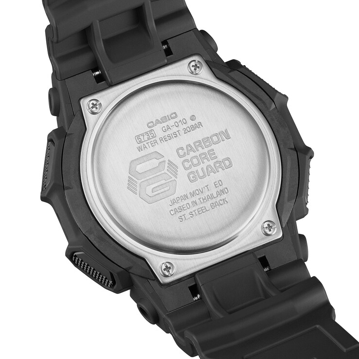 De Casio G-Shock GA-B010 zal waarschijnlijk ook een Carbon Core Guard structuur hebben. (Afbeeldingsbron: Casio)