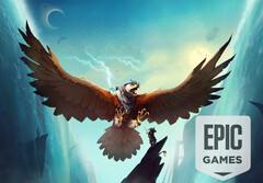 De Falconeer is nu gratis te downloaden in de Epic Games Store en voor onbepaalde tijd te bewaren. (Afbeeldingsbron: Tomas Sala / Epic Games Store - bewerkt)