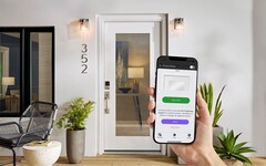 De Feather River Smart Glass Door kan via een app worden bediend. (Afbeeldingsbron: Home Depot)