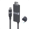 De Anker Nano USB-C naar HDMI-kabel met 140W ingangspoort. (Afbeeldingsbron: Anker)