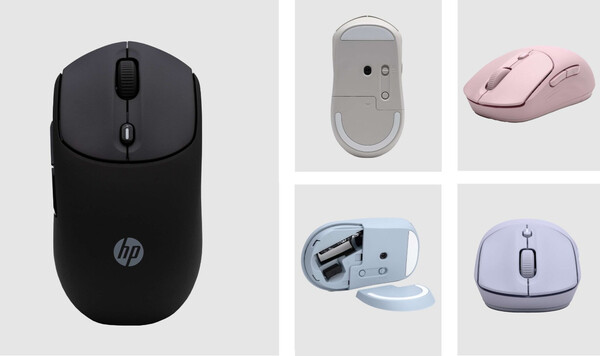 De HP 400 Quiet Wireless Mouse zal verkrijgbaar zijn in vijf kleuren. (Afbeeldingsbron: HP)