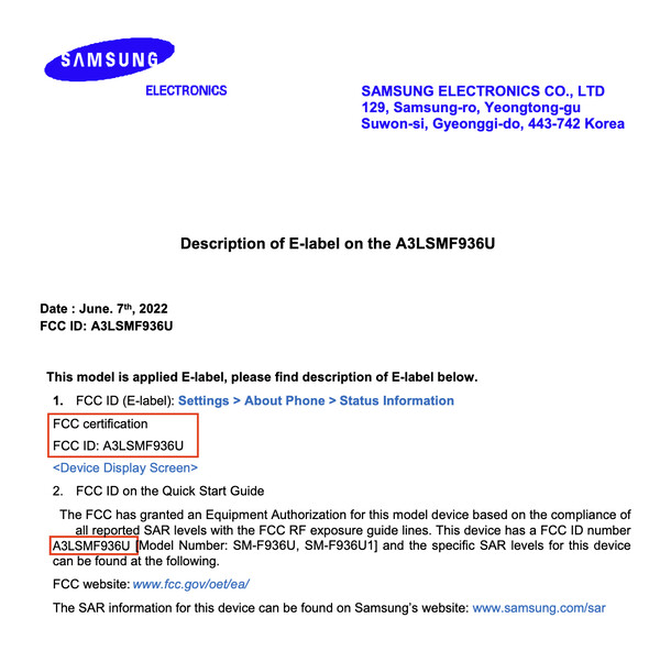 De Galaxy S25 Plus. (Afbeeldingsbron: FCC)