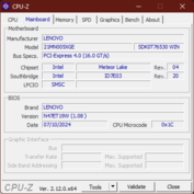 CPU-Z moederbord