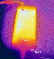 Temperaturen voedingsadapter (Stresstest)