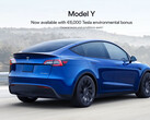 Model Y bonus komt overeen met de verloren federale subsidie (afbeelding: Tesla)