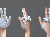 Het prototype van de handschoen bedekt de hand gedeeltelijk en concentreert zich op de vingertoppen (Afbeelding met dank aan: Sharp)