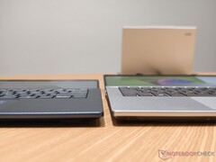 Acer Swift 14 Lunar Lake (links) en Ryzen AI 300 (rechts)