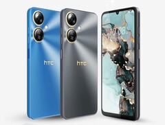 De HTC Wildfire E5 Plus is verkrijgbaar in blauw en zwart. (Afbeeldingsbron: HTC)