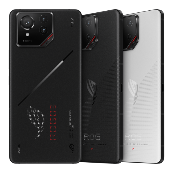 De Asus ROG Phone 9 is verkrijgbaar in twee kleuren: Phantom Black en Storm White (bron: Asus)