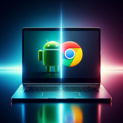 Google zal ChromeOS binnenkort misschien overzetten naar Android. (Afbeelding Bron: AI generated)