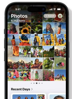 iOS 18 brengt een grote revisie van de foto&#039;s app. (Afbeelding via Apple)