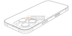 De iPhone 16 Pro zou volgens de geruchten in totaal vijf hardwareknoppen hebben. (Afbeeldingsbron: 91mobiles)