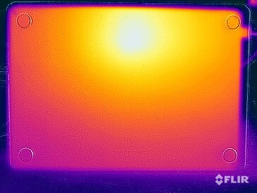 Stresstest oppervlaktetemperaturen (onder)