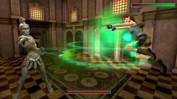 Tomb Raider IV-VI Remastered zal gezondheidsbalken voor eindbazen bevatten. (Afbeeldingsbron: PlayStation)