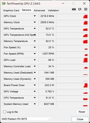 GPU-Z (Gigabyte RX 9070)