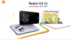 De Redmi A4 5G wordt op 20 november in India gelanceerd (bron : Xiaomi)