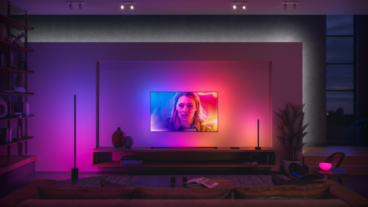 De Philips Hue Sync TV is nu beschikbaar voor sommige LG TV's. (Afbeeldingsbron: Philips Hue)