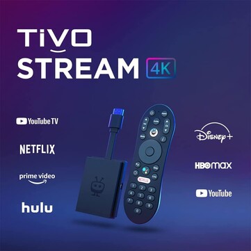 De TiVo Stream 4K heeft een dongle-ontwerp zoals de Chromecast met Google TV. (Afbeeldingsbron: TiVo)