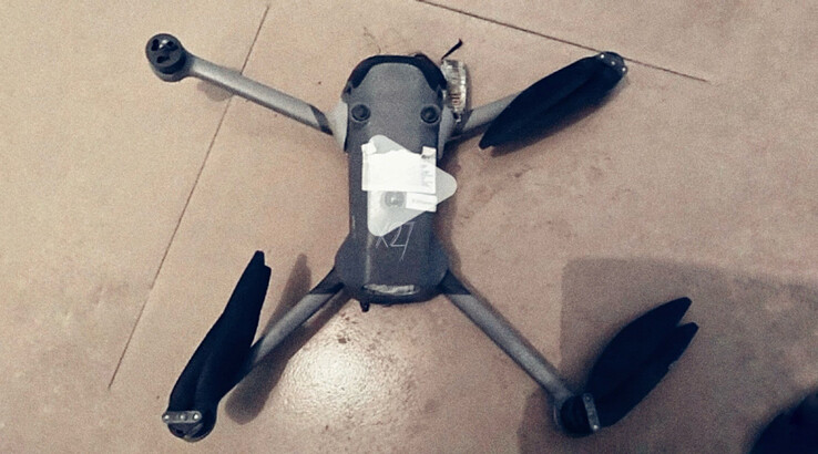 Deze DJI Air 4 zou een gecrasht prototype zijn. (Afbeeldingsbron: via Jasper Ellens)