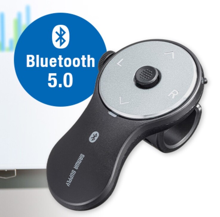 De Sanwa Finger Mouse maakt verbinding met apparaten via Bluetooth 5.0-verbindingen. (Afbeeldingsbron: Sanwa Supply)