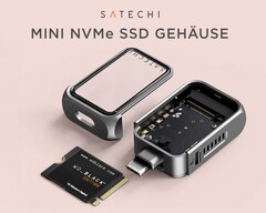 De nieuwe Satechi M.2 NVMe Mini SSD-behuizing biedt plaats aan SSD&#039;s tot 2 TB. (Afbeeldingsbron: Amazon)