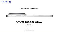 Een naar verluidt uitgelekte promo van de X200 Ultra. (Afbeeldingsbron: Xiaomu Tech via Weibo)