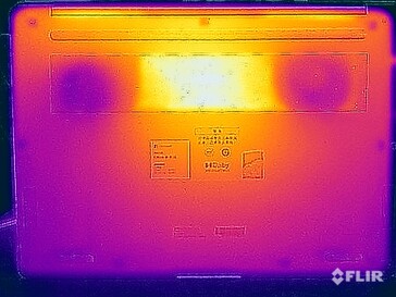 Stresstest oppervlaktetemperaturen (onderkant)