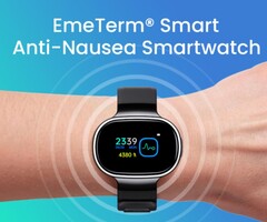 WAT Medical lanceert de EmeTerm Smart smartwatch tegen misselijkheid op Indiegogo. (Afbeeldingsbron: WAT Medical)