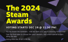 De uitslag van de 2024 Steam Awards is bekend (bron: Valve)