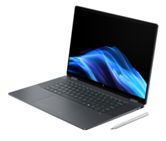 De HP OmniBook X Flip 16 AI convertible laptop heeft een 3K 120 Hz OLED-beeldscherm (Afbeelding bron: HP)