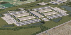 Render van Meta&#039;s datacenter in Louisiana. (Afbeeldingsbron: Meta)