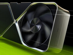 De RTX 5080 zou een van de eerste videokaarten kunnen zijn met ultrasnel 32 Gbps GDDR7 VRAM. (Afbeeldingsbron: NVIDIA - bewerkt)