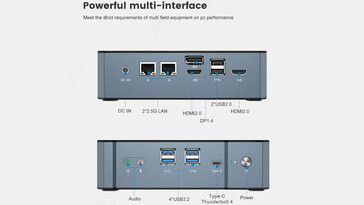 TOPTON V700 I/O-poorten