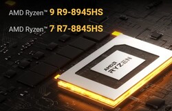 AMD Ryzen 9 8945HS of AMD Ryzen 7 8845HS (Bron: Geekom)