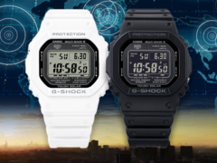 De Casio G-Shock GW-5000HS-7ER en de G-Shock GW-5000HS-1ER (van links naar rechts). (Afbeeldingsbron: Casio)