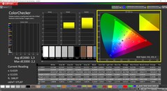 CalMAN ColorChecker gekalibreerd (doelkleurruimte: AdobeRGB)