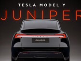 Render van de Model Y Juniper met achterlichtbalk (Afbeelding bron: DominicBRNKMN/X)