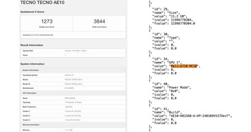 ...en Geekbench databases in de aanloop naar de lancering. (Bron: Camera FV-5, Geekbench via MySmartPrice)