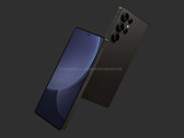 Een "Galaxy S25 Ultra" render. (Afbeeldingsbron: OnLeaks x Android Headlines)