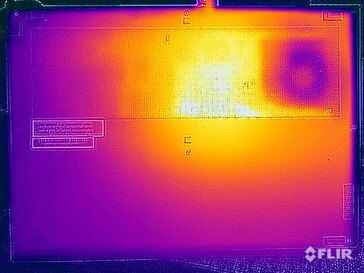 Stresstest oppervlaktetemperaturen (onder)