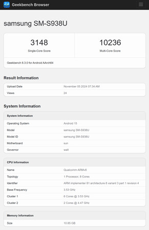 (Afbeeldingsbron: Geekbench)