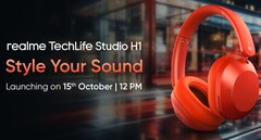 De Techlife Studio H1 in Crimson Beats-kleurstelling (Afbeelding bron: Realme)