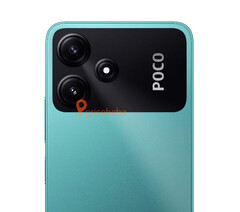 De POCO M6 Pro 5G in zijn turquoise kleurenoptie. (Afbeelding bron: Pricebaba)